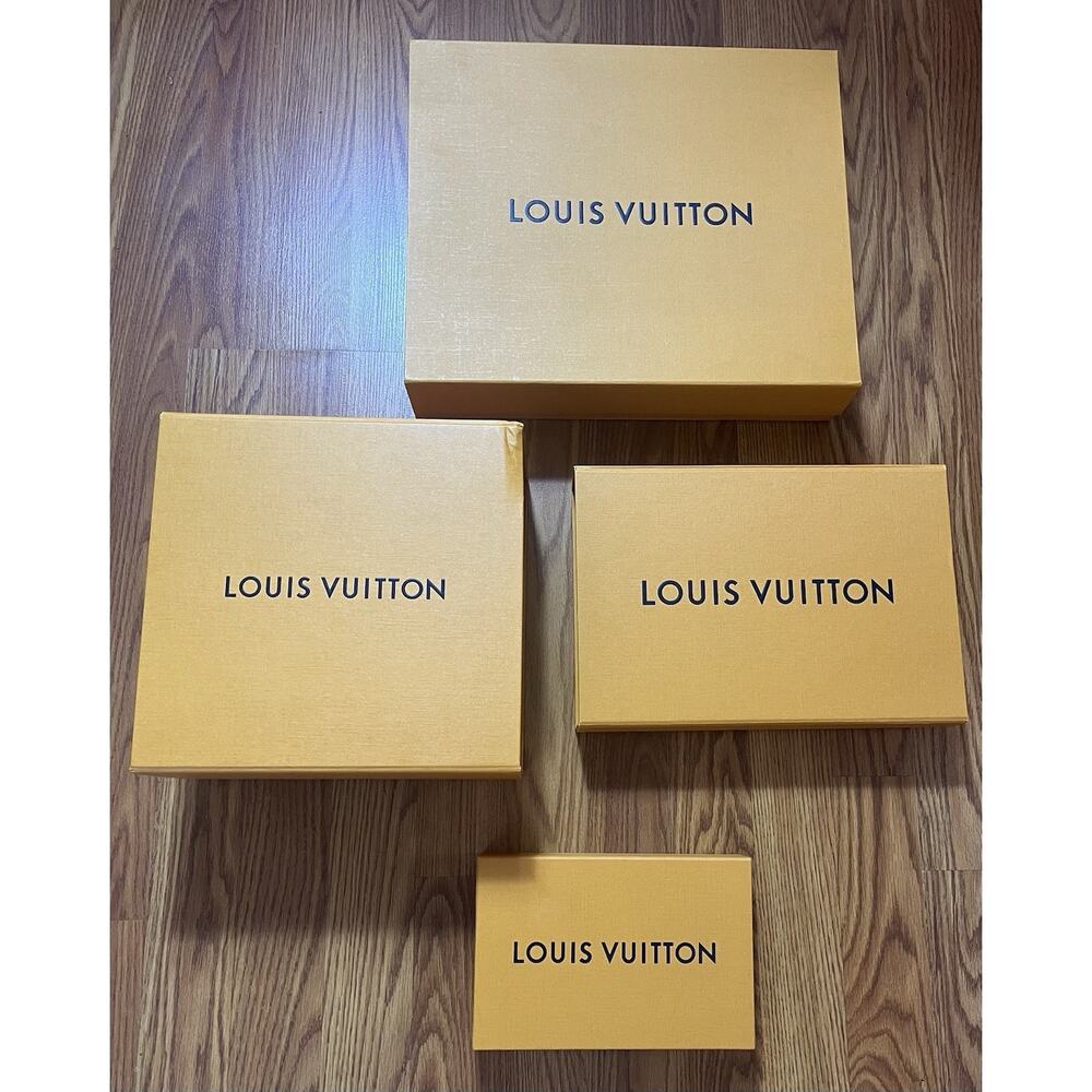 Empty Lot of 4 LOUIS VUITTON Authentic Empty Gift Box Small Medium Sizes